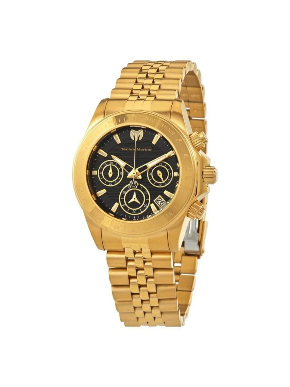 NWT Technomarine Manta Ray Chronograph Quartz Black Dial Ladies Watch